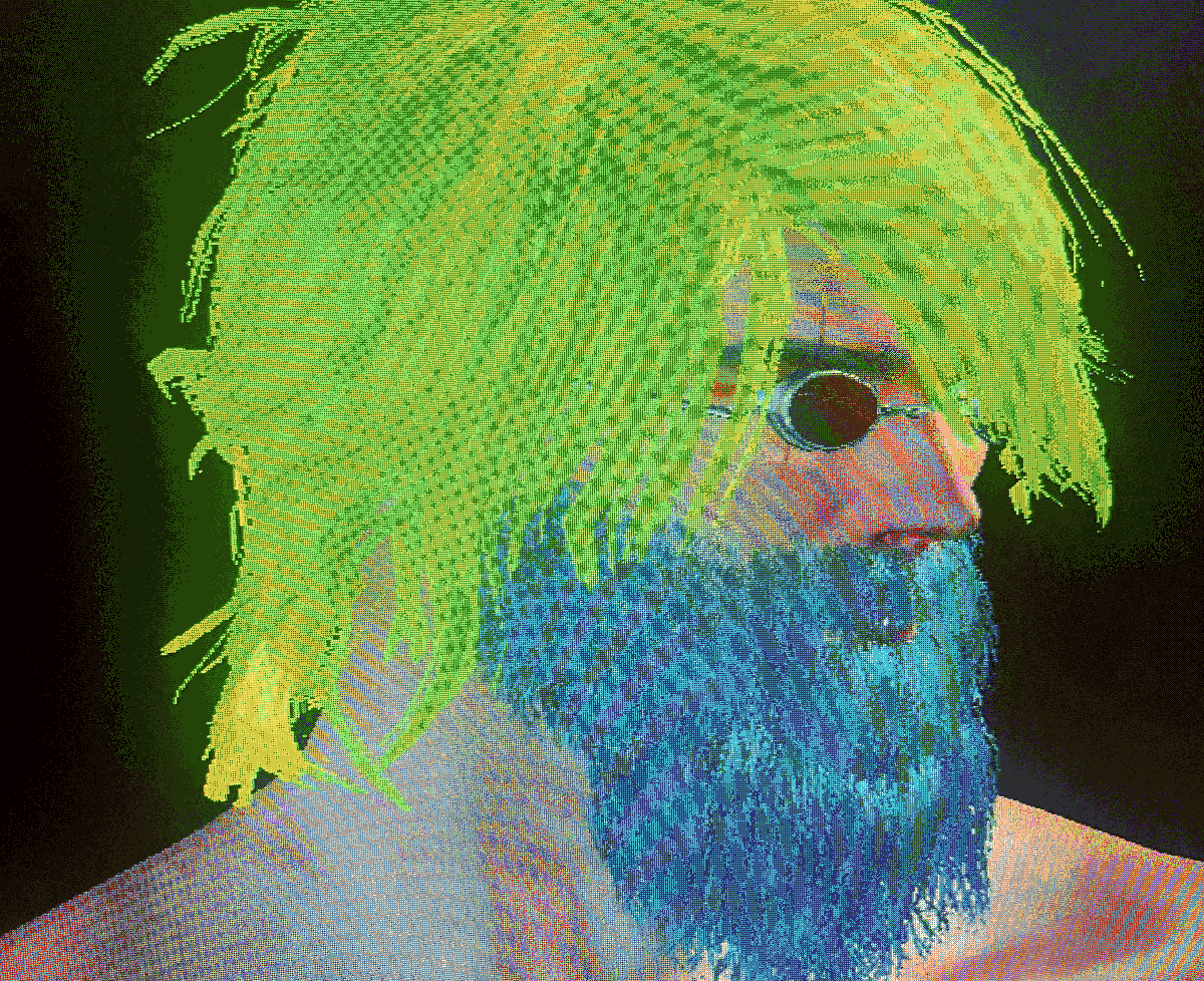 A bad quality picture of my bloodborne character